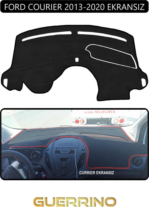 Ett Ford Courier 2013-2020 Ekransıztorpido Koruma Halısı Siyah Kenar  - Image 1