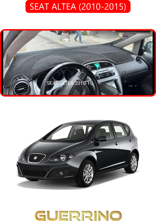 Ett Seat Altea (2010-2015)Torpido Koruma Halısı Kırmızı Kenar  - Image 1