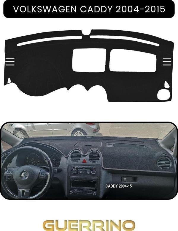 Ett Volkswagen Caddy (2004-2015 )Torpido Koruma Halısı Siyah Kenar  - Image 1