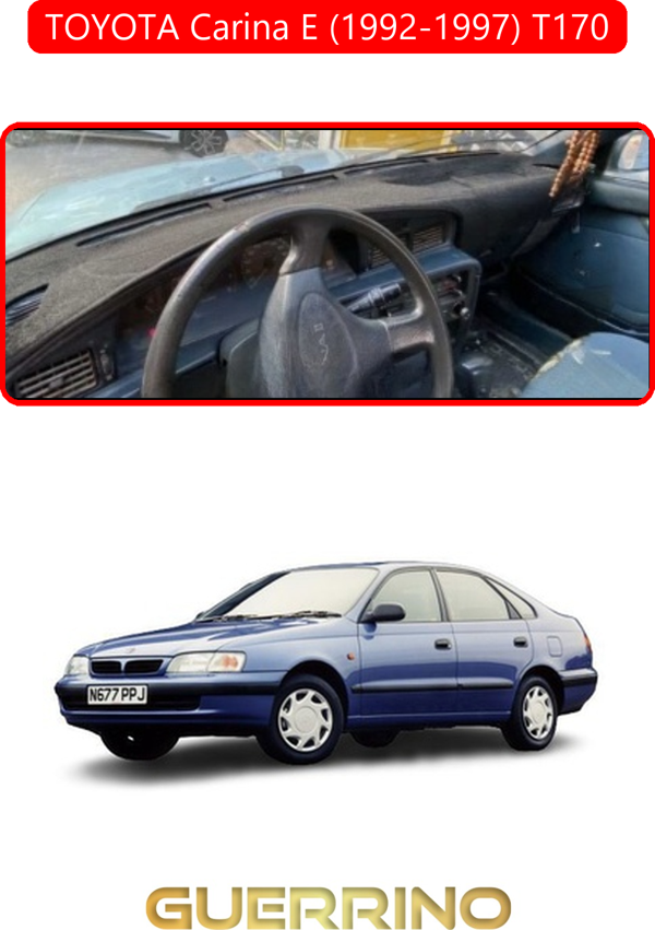 Ett Toyota Carina E (1992-1997) T170Torpido Koruma Halısı Kırmızı Kenar  - Image 1
