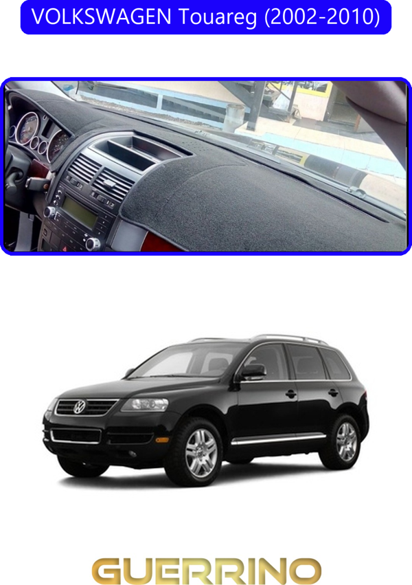 Ett Volkswagen Touareg (2002-2010) ;Torpido Koruma Halısı Mavi Kenar  - Image 1