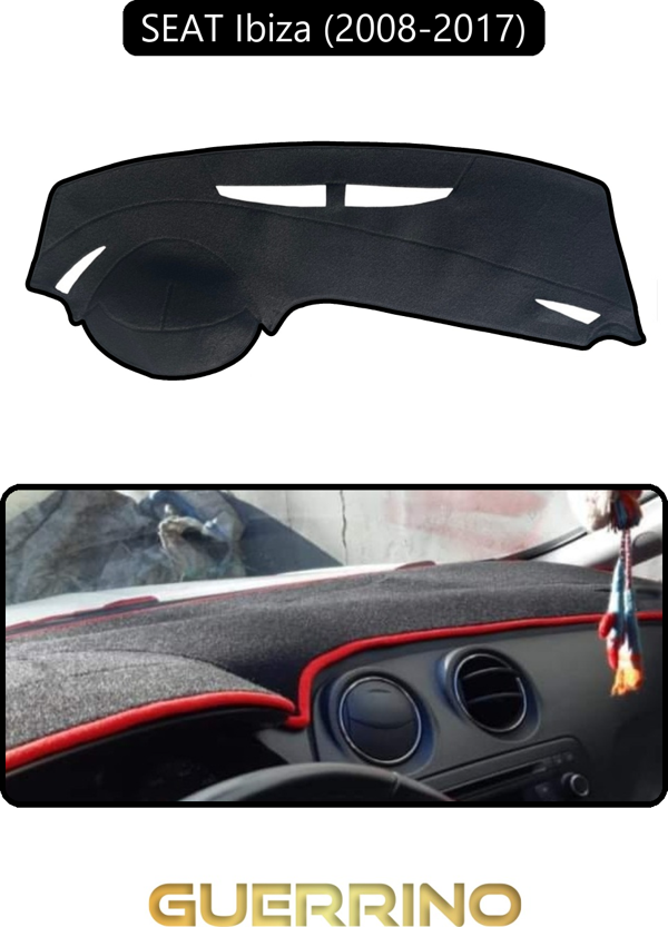 Ett Seat Ibiza (2008-2017)Torpido Koruma Halısı Siyah Kenar  - Image 1