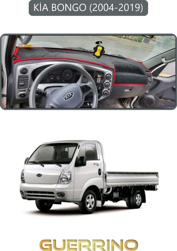 Ett Kia Bongo 2004-2019Torpido Koruma Halısı Gri Kenar  - Image 1