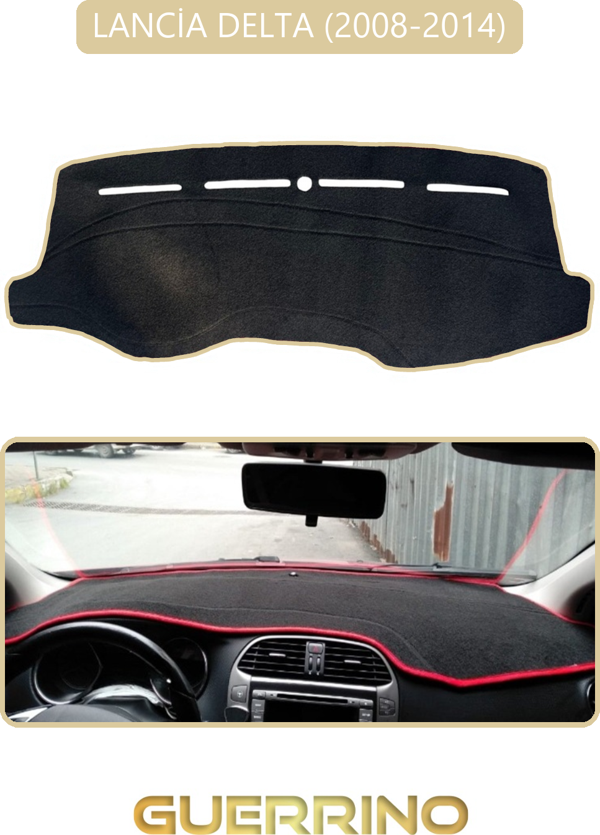 Ett Lancia Delta 2008-2014Torpido Koruma Halısı Bej Kenar  - Image 1