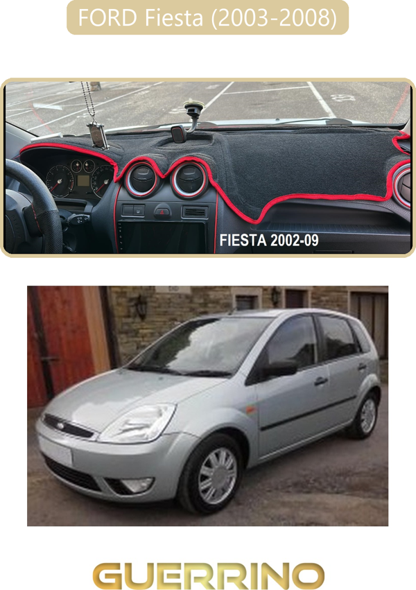 Ett Ford Fiesta (2003-2008)Torpido Koruma Halısı Bej Kenar  - Image 1