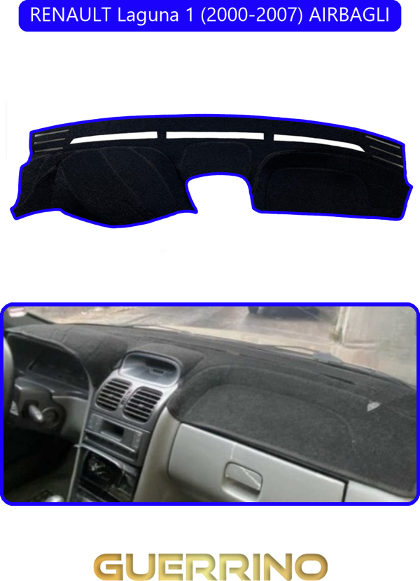 Ett Renault Laguna 1 (2000-2007) Aırbaglıtorpido Koruma Halısı Mavi Kenar  - Image 1