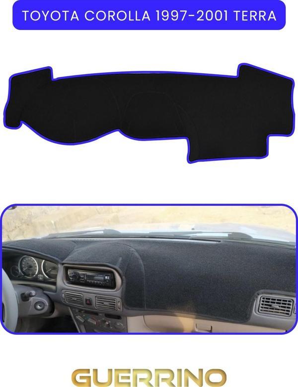Ett Toyota Corolla (1997-2001) Terratorpido Koruma Halısı Mavi Kenar  - Image 1