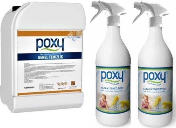 Poxy Genel Temizlik 5 Kg & Fayans Temizleyici 1 Kg 2 Adet - Image 1