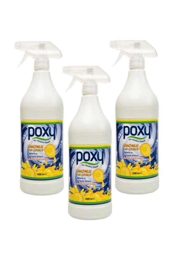 Poxy Limonlu Yağ Çözücü 1000 Ml-3'Lü Set - Image 1