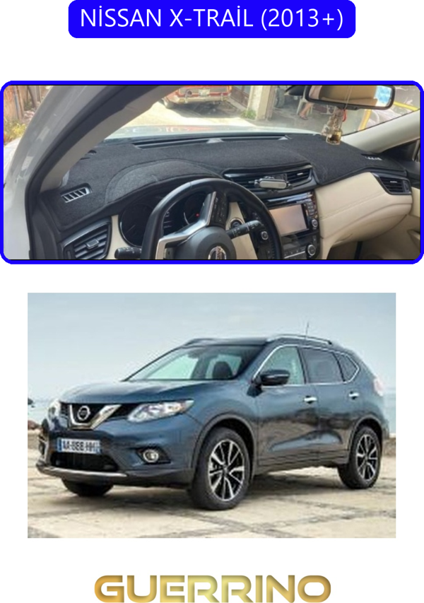Ett Nissan X-Trail 2013+Torpido Koruma Halısı Mavi Kenar  - Image 1