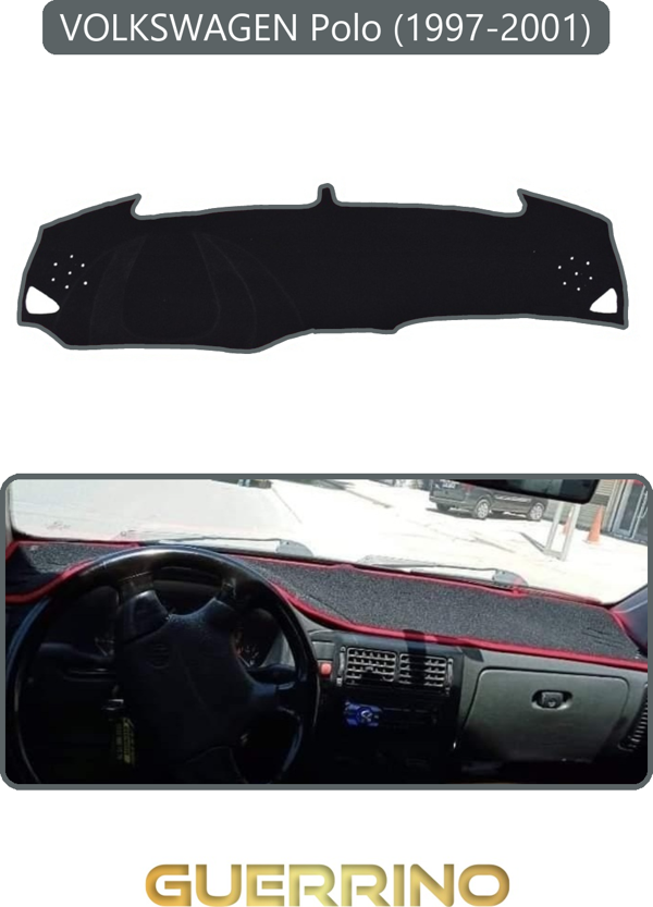 Ett Volkswagen Polo (1997-2001)Torpido Koruma Halısı Gri Kenar  - Image 1