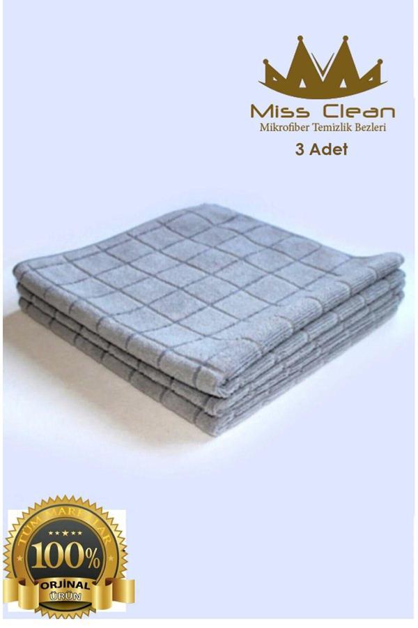 Poxy Clean 3 Adet Mikrofiber Mutfak Temizlik Bezi 40*40 Cm Leke Tutmaz Koku Yapmaz Bakteri Üretmez - Image 1