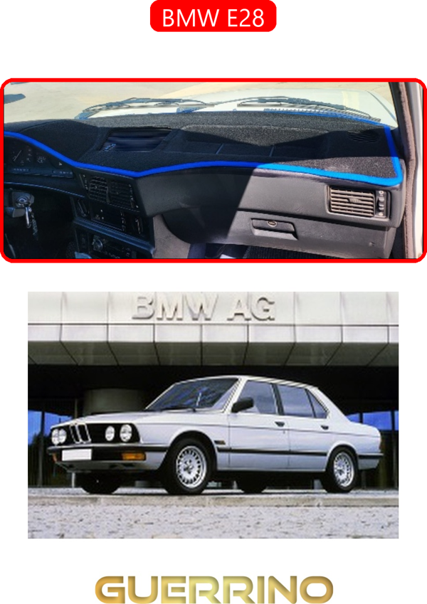Ett Bmw E28Torpido Koruma Halısı Kırmızı Kenar  - Image 1
