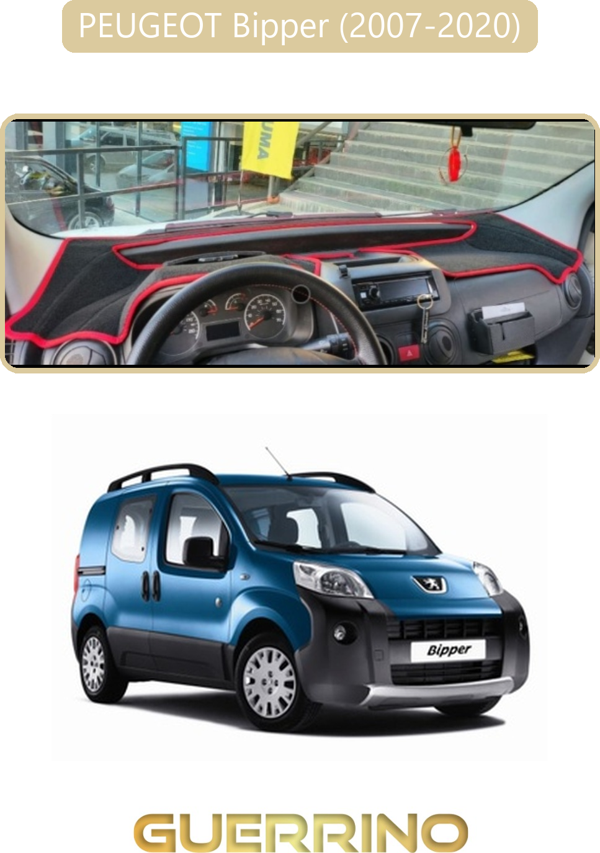 Ett Peugeot Bipper (2007-2020)Torpido Koruma Halısı Bej Kenar  - Image 1