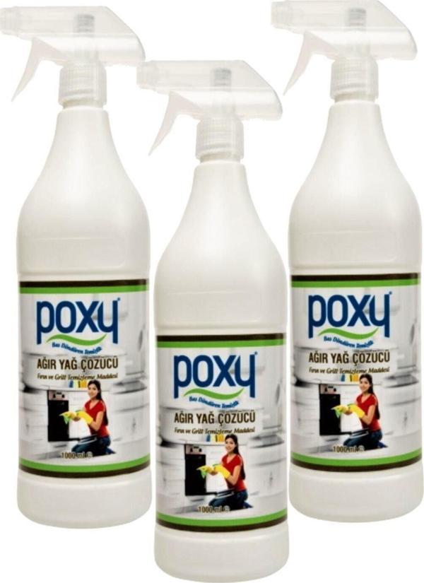 Poxy Ağır Yağ Çözücü 1000 Ml-3'Lü Set Pxyyn52 - Image 1