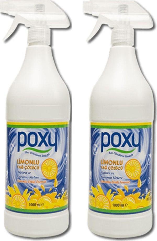 Poxy Limonlu Yağ Çözücü 1000 Ml 2 Adet - Image 1