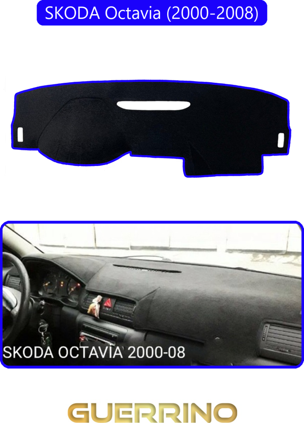 Ett Skoda Octavia (2000-2008)Torpido Koruma Halısı Mavi Kenar  - Image 1