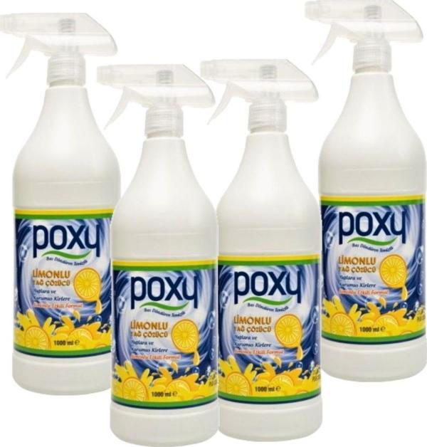 Poxy Limonlu Yağ Çözücü 1000 Ml-4'Lü Set - Image 1