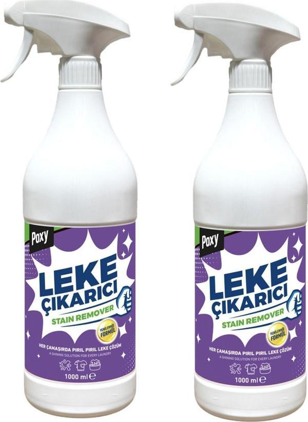 Poxy Sıvı Leke Çıkarıcı Çamaşır Halı Koltuk Tekstil Çamaşır Leke Çıkarıcı 1000Ml X 2 Adet - Image 1