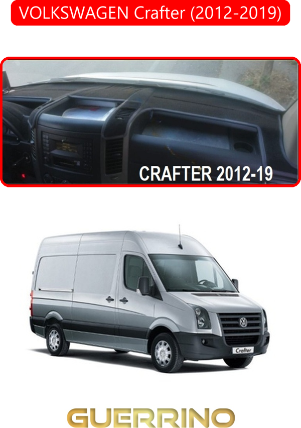 Ett Volkswagen Crafter (2012-2019)Torpido Koruma Halısı Kırmızı Kenar  - Image 1