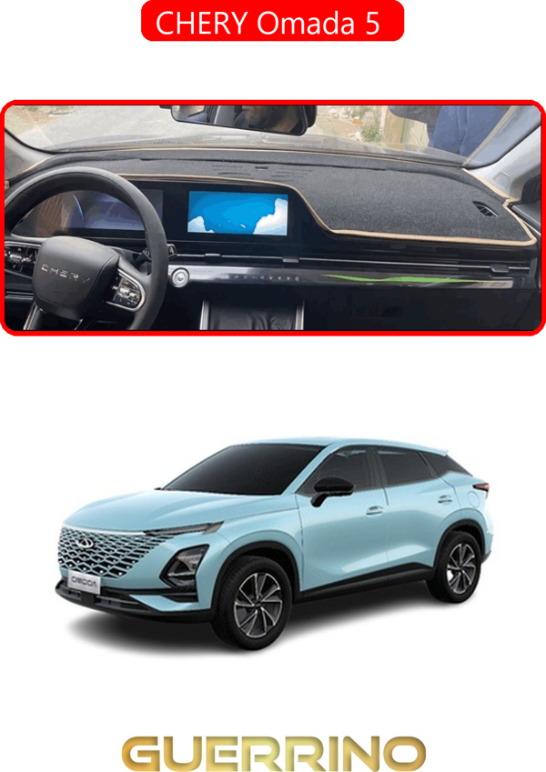 Ett Chery Omada 5 Torpido Koruma Halısı Kırmızı Kenar  - Image 1