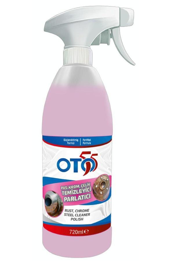 Oto55 Pas, Krom, Çelik Temizleyici Ve Parlatıcı 720 Ml - Image 1