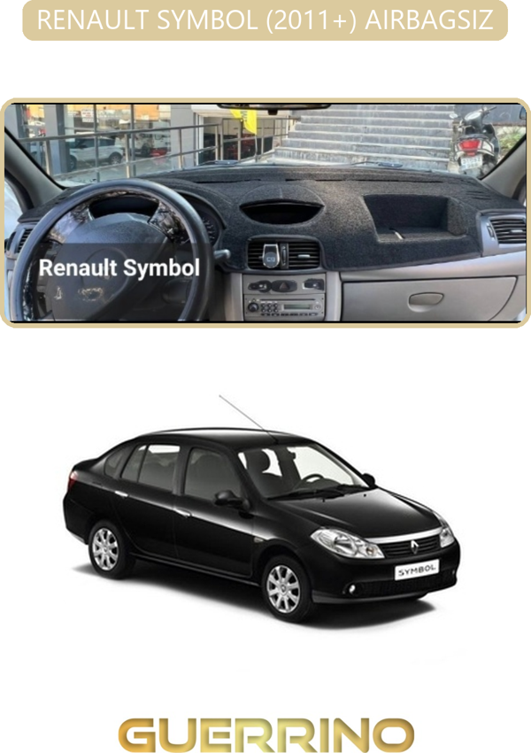 Ett Renault Symbol 2011+ Aırbagsıztorpido Koruma Halısı Bej Kenar  - Image 1
