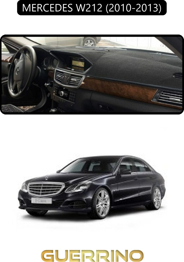 Ett Mercedes W212 2010-2013Torpido Koruma Halısı Siyah Kenar  - Image 1