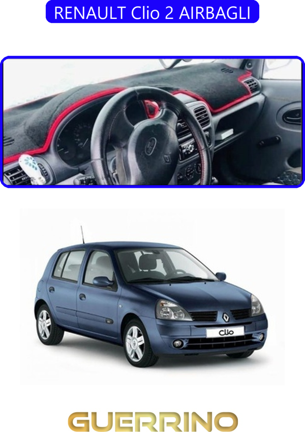 Ett Renault Clio 2 Aırbaglıtorpido Koruma Halısı Mavi Kenar  - Image 1