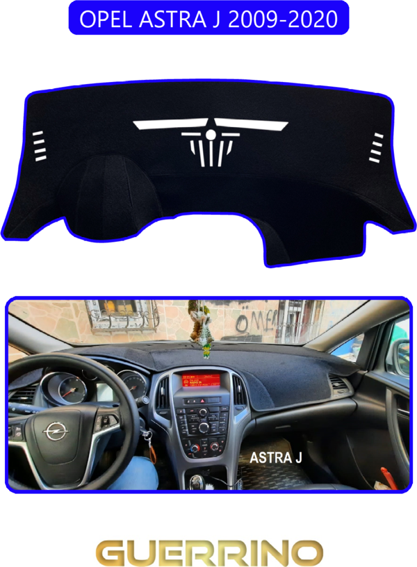 Ett Opel Astra J (2009-2020)Torpido Koruma Halısı Mavi Kenar  - Image 1