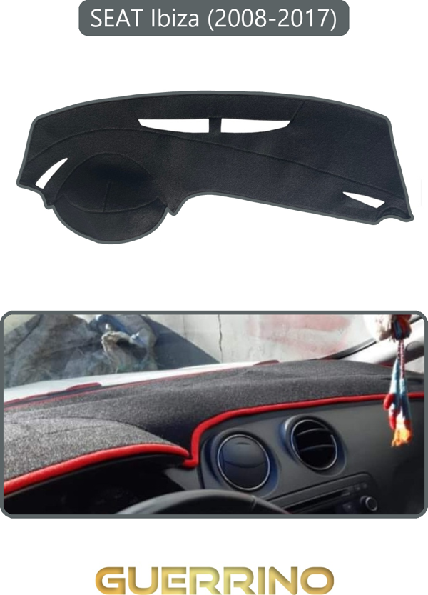Ett Seat Ibiza (2008-2017)Torpido Koruma Halısı Gri Kenar  - Image 1