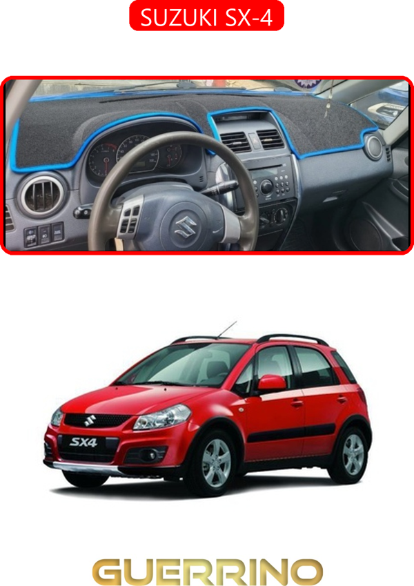 Ett Suzukı Sx-4Torpido Koruma Halısı Kırmızı Kenar  - Image 1