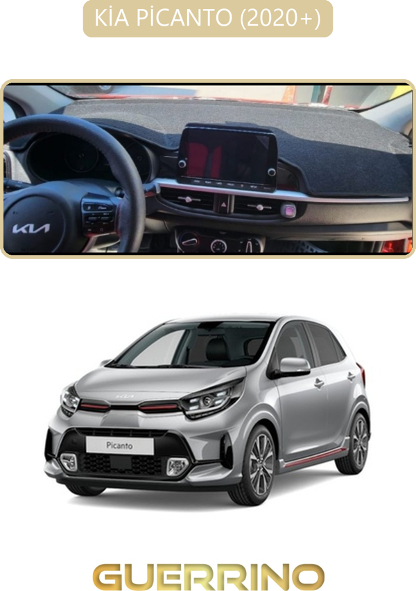 Ett Kia Picanto 2020+Torpido Koruma Halısı Bej Kenar  - Image 1