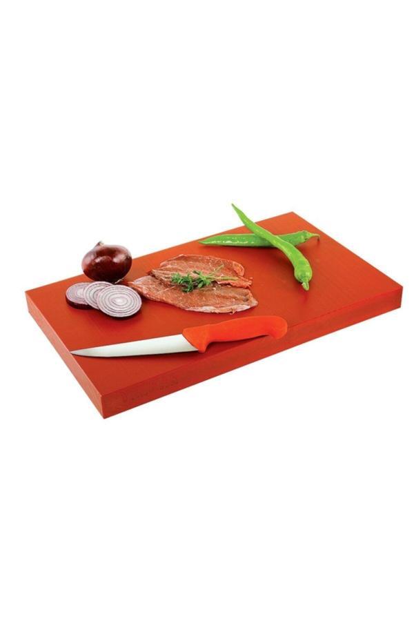 Yeni11 Polietilen Kesme Tahtası Kırmızı 25*40*2 Kalınlık Kasap Şarküteri Levha - Image 1