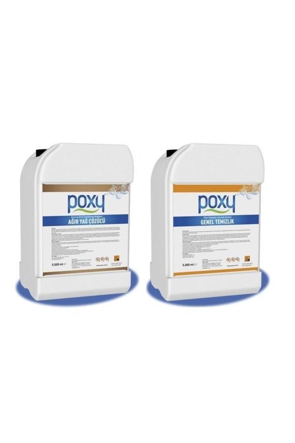 Poxy Genel Temizlik 5 Kg & Ağır Yağ Çözücü 5 Kg - Image 1