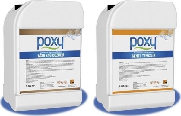 Poxy Genel Temizlik 5 Kg & Ağır Yağ Çözücü 5 Kg - Image 1