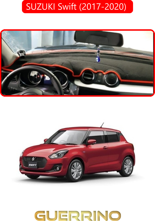 Ett Suzukı Swift   2017-2020 Torpido Koruma Halısı Kırmızı Kenar  - Image 1