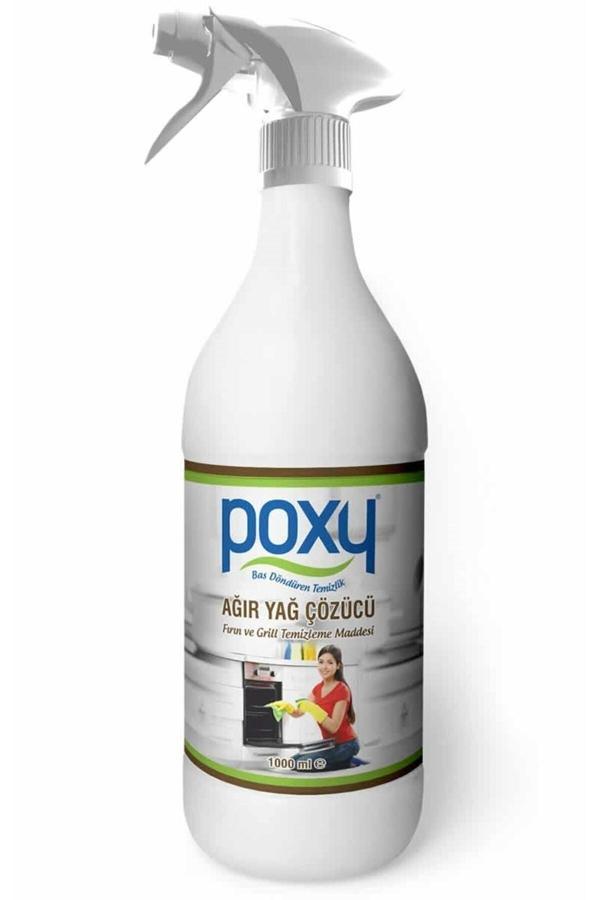 Poxy Ağır Yağ Çözücü 1000 Ml Aspiratör, Izgara, Fırın, Ocak, Tava Yanmış Yağ Temizleyici Kesin Çözüm - Image 1