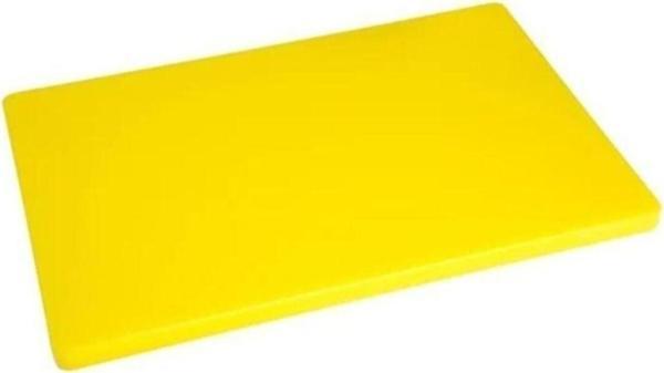 Türkay 50X30X2 Cm Polietilen Kesme Tahtası Kesim Levhası Sarı 4733 - Image 1