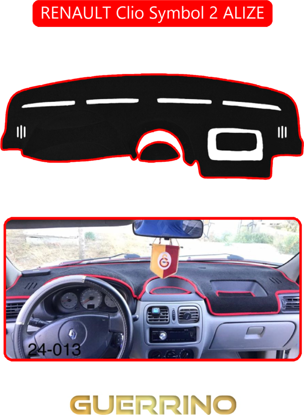 Ett Renault Clio Symbol 2 Alızetorpido Koruma Halısı Kırmızı Kenar  - Image 1