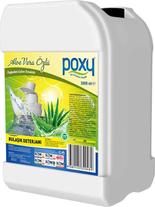 Poxy Sıvı Bulaşık Deterjanı 5000 Ml Konsantre Elde Yıkama Soğuk Suda Dahi Etkilidir. - Image 1