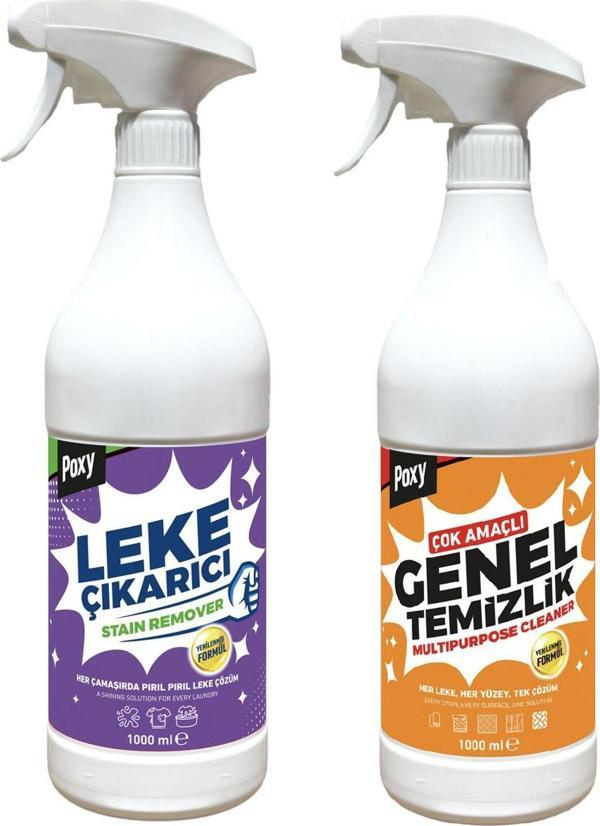 Poxy Genel Temizlik & Sıvı Leke Çıkarıcı 1000 Ml Tüm Renkler Konsantre Bitkisel Temizleyici - Image 1