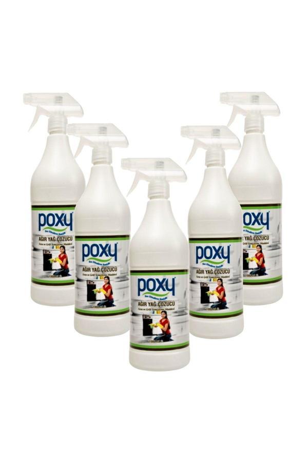 Poxy Ağır Yağ Çözücü 1000 Ml 5'Li Set - Image 1