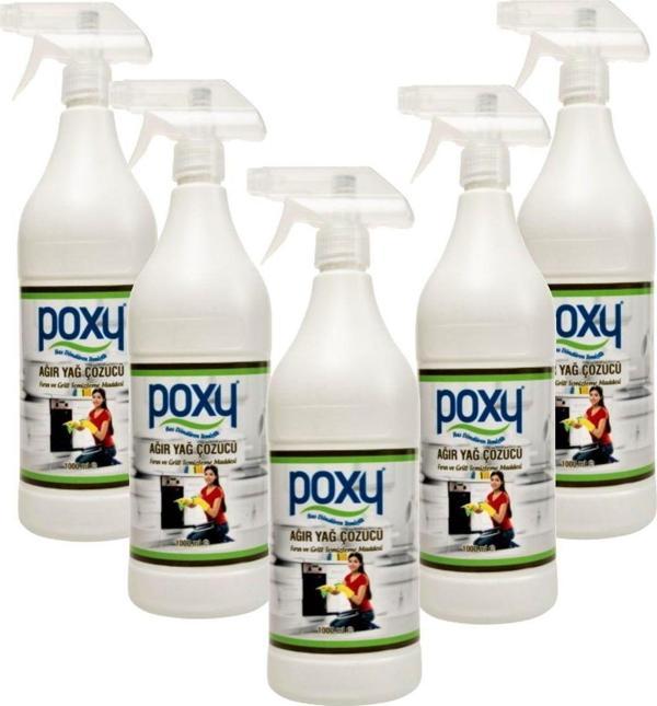 Poxy Ağır Yağ Çözücü 1000 Ml 5'Li Set - Image 1