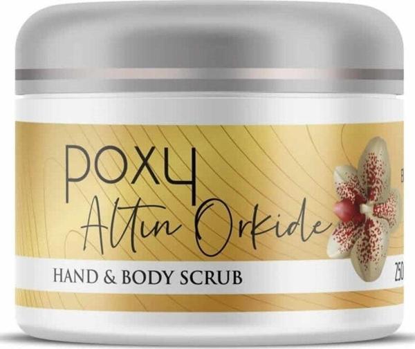 Poxy Altın Orkide Scrub 250 Ml Kıl Dönmesi Ve Batık Problemlerinde Etkili Ölü Deri Yenileyici - Image 1