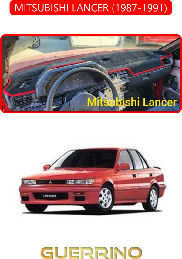 Ett Mıtsubıshı Lancer 1987-1991Torpido Koruma Halısı Kırmızı Kenar  - Image 1