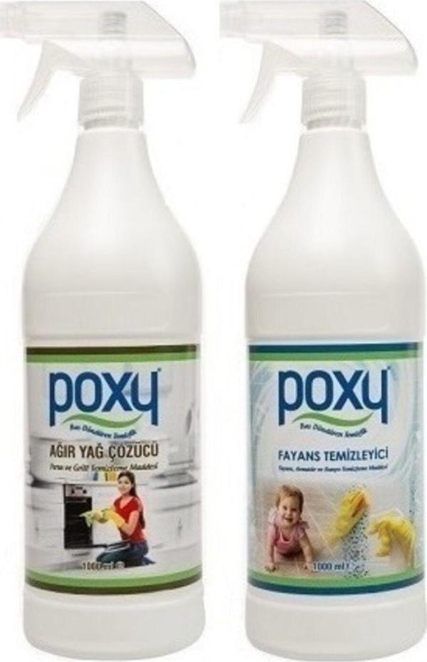 Poxy Fayans Banyo Temizleyici 1 Lt Ağır Yağ Çözücü 1 Lt - Image 1