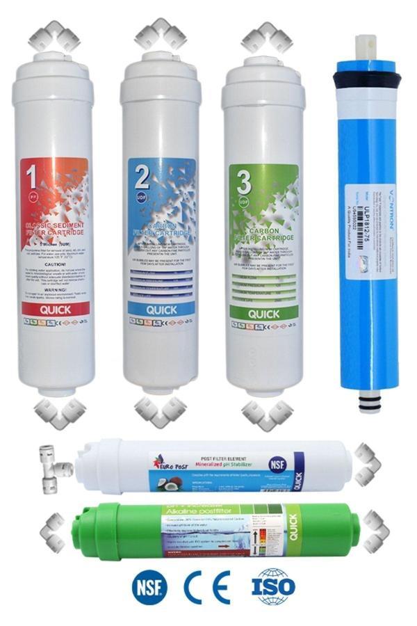 Filter Store Kapalı Kasa Su Arıtma Cihazı Filtresi 6 Aşamalı Inline Filtre Seti (Nsf Vontron Membran) - Image 1