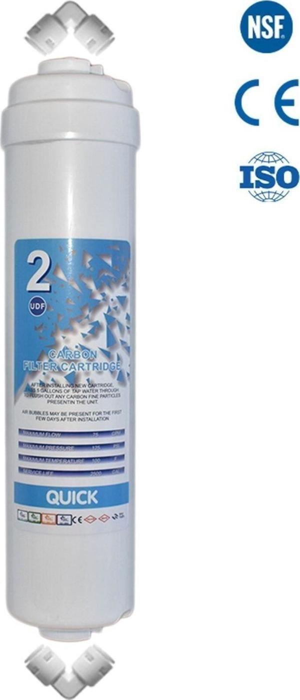 Filter Store Kapalı Kasa Su Arıtma Cihazına Uyumlu Inline 2 Numara Carbon Filtre - Image 1