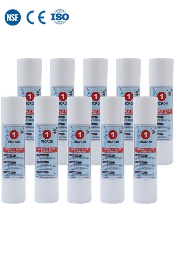 Filter Store Açık Kasa Su Arıtma Cihazı 10 Inc 1 Mikron Sediment Spun Filtre ( 10 Adet ) - Image 1